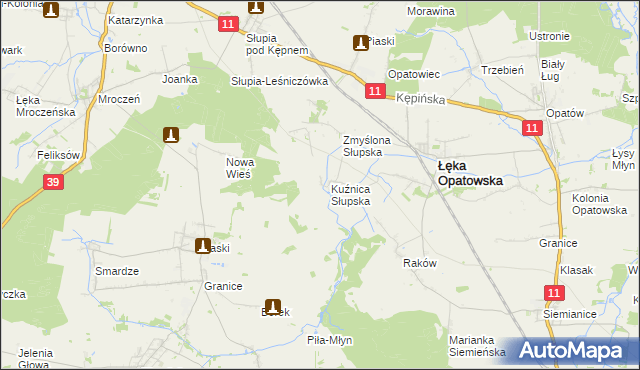 mapa Stogniew, Stogniew na mapie Targeo