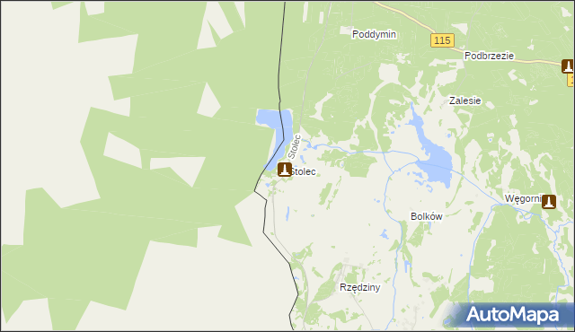 mapa Stolec gmina Dobra (Szczecińska), Stolec gmina Dobra (Szczecińska) na mapie Targeo