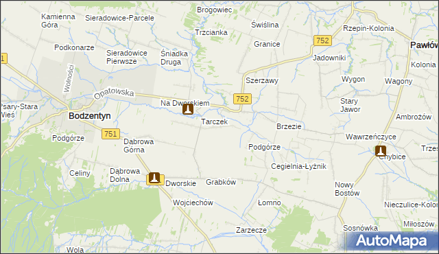 mapa Świętomarz, Świętomarz na mapie Targeo