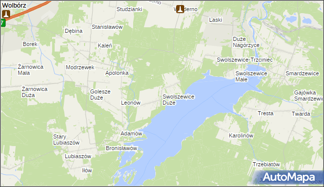 mapa Swolszewice Duże, Swolszewice Duże na mapie Targeo