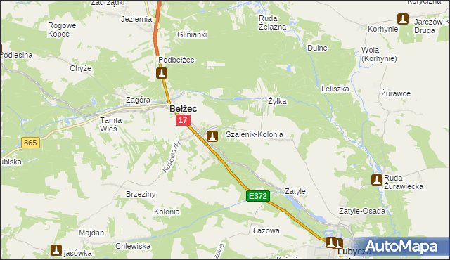 mapa Szalenik-Kolonia, Szalenik-Kolonia na mapie Targeo