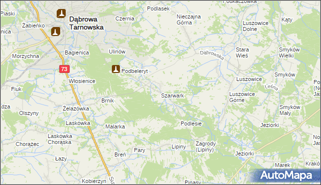 mapa Szarwark, Szarwark na mapie Targeo