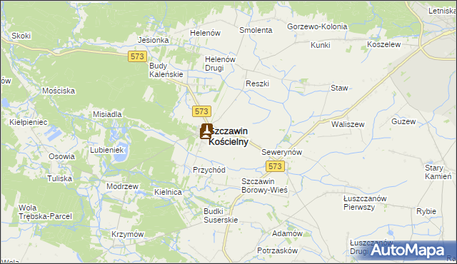 mapa Szczawinek, Szczawinek na mapie Targeo