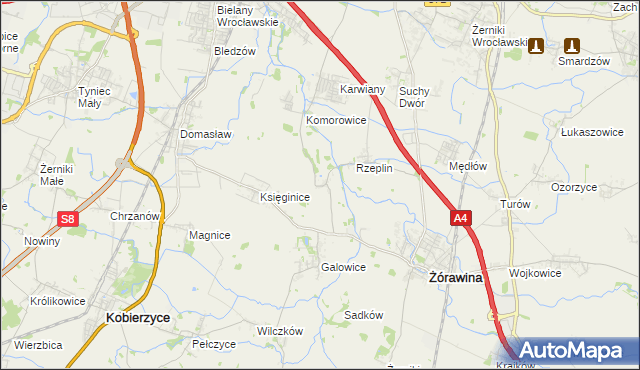 mapa Szukalice, Szukalice na mapie Targeo