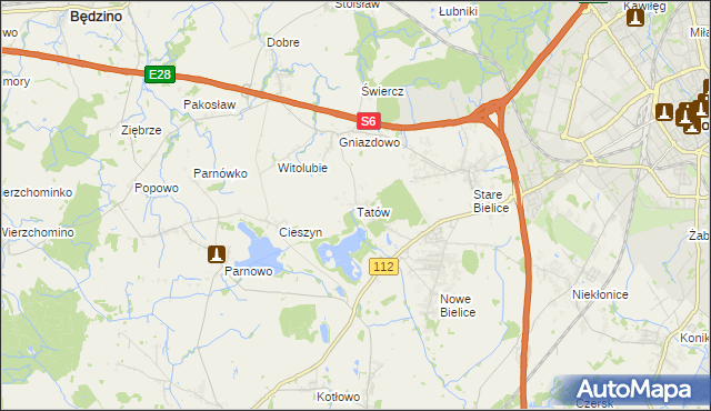 mapa Tatów, Tatów na mapie Targeo