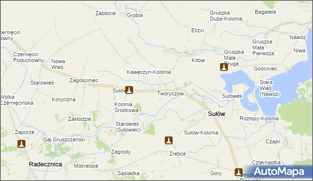 mapa Tworyczów, Tworyczów na mapie Targeo