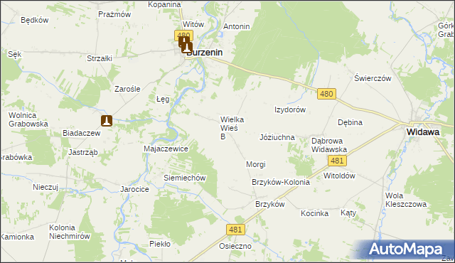 mapa Wielka Wieś A, Wielka Wieś A na mapie Targeo