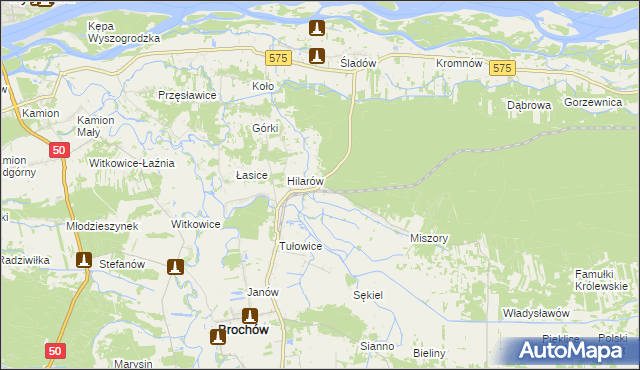 mapa Wilcze Śladowskie, Wilcze Śladowskie na mapie Targeo