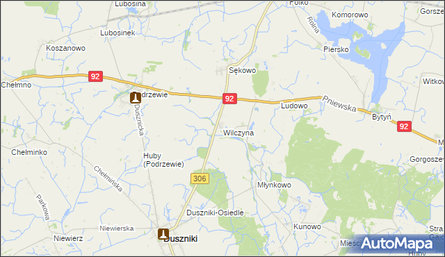 mapa Wilczyna, Wilczyna na mapie Targeo