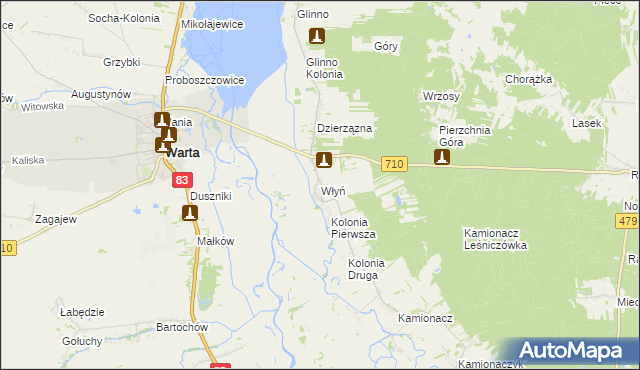 mapa Włyń, Włyń na mapie Targeo