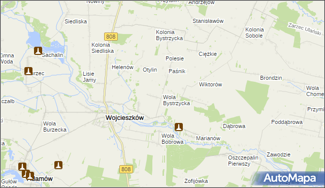 mapa Wola Bystrzycka, Wola Bystrzycka na mapie Targeo
