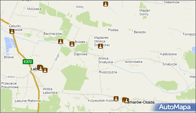 mapa Wolica Śniatycka, Wolica Śniatycka na mapie Targeo