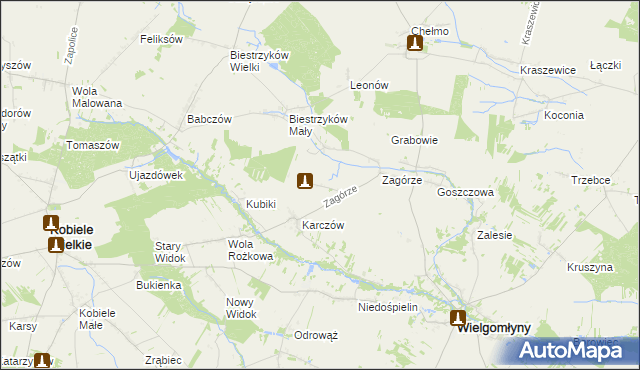 mapa Wólka Bankowa, Wólka Bankowa na mapie Targeo