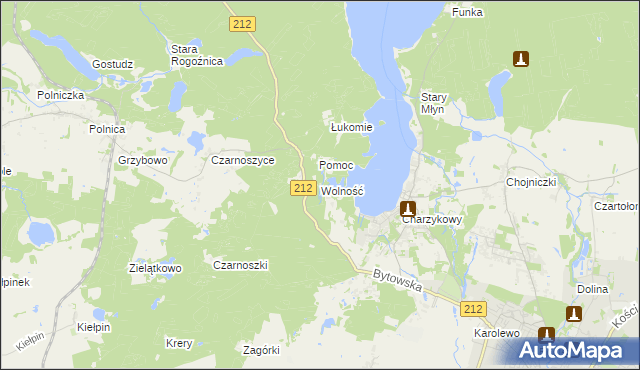 mapa Wolność, Wolność na mapie Targeo