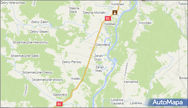 mapa Żerań Duży, Żerań Duży na mapie Targeo