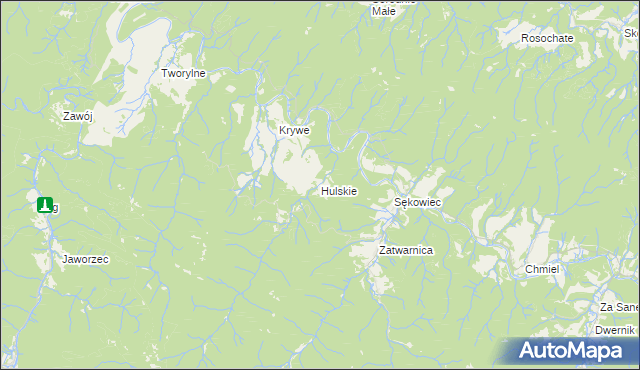 mapa Hulskie, Hulskie na mapie Targeo