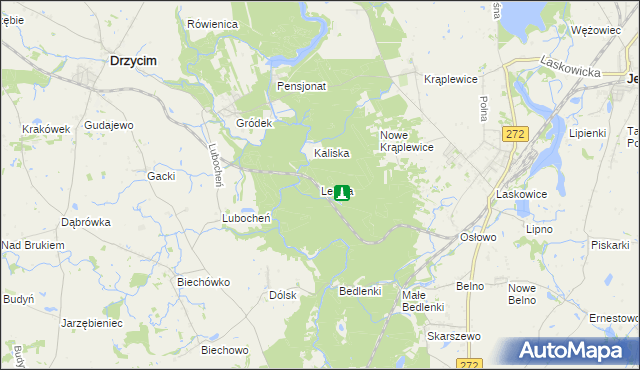 mapa Leosia, Leosia na mapie Targeo