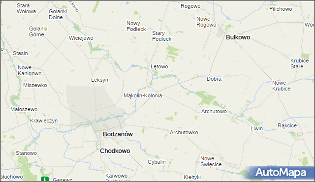 mapa Mąkolin, Mąkolin na mapie Targeo