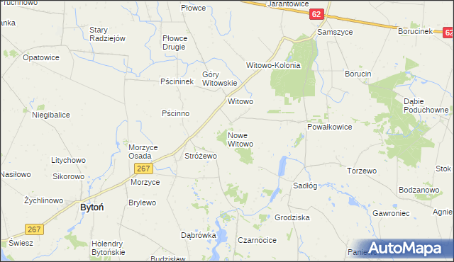 mapa Nowe Witowo, Nowe Witowo na mapie Targeo