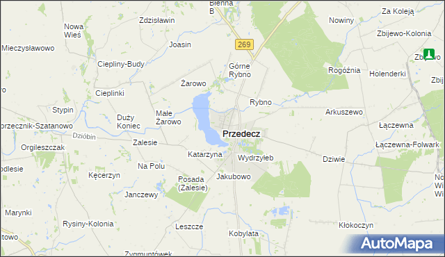 mapa Przedecz, Przedecz na mapie Targeo