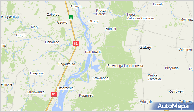 mapa Stawinoga-Rybakówka, Stawinoga-Rybakówka na mapie Targeo