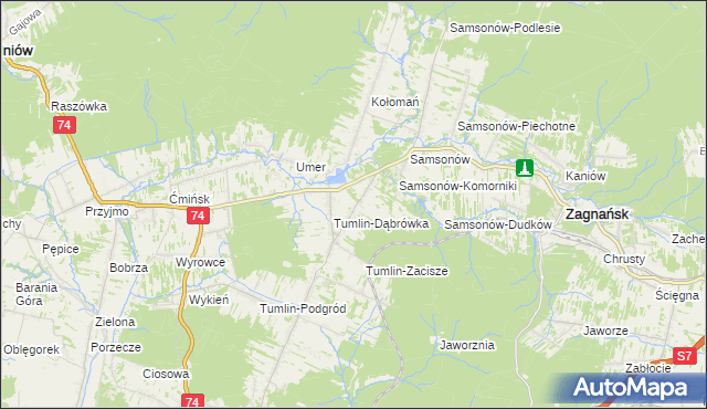 mapa Tumlin-Osowa, Tumlin-Osowa na mapie Targeo