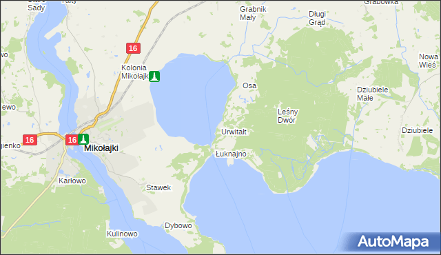 mapa Urwitałt, Urwitałt na mapie Targeo