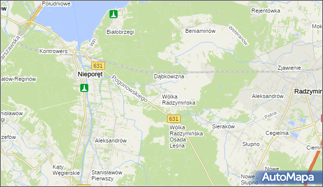 mapa Wólka Radzymińska, Wólka Radzymińska na mapie Targeo