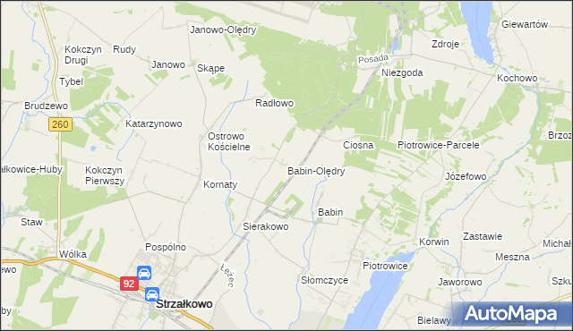 mapa Babin-Olędry, Babin-Olędry na mapie Targeo