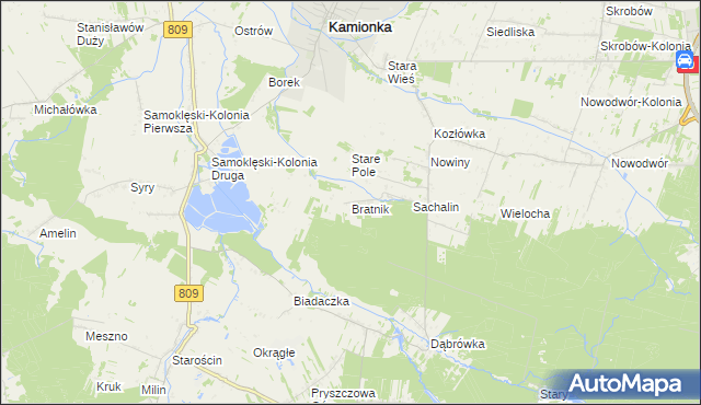 mapa Bratnik, Bratnik na mapie Targeo