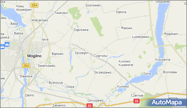 mapa Czarnotul, Czarnotul na mapie Targeo