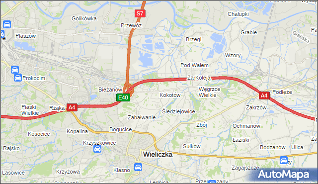 mapa Kokotów, Kokotów na mapie Targeo