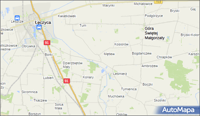 mapa Mierczyn, Mierczyn na mapie Targeo