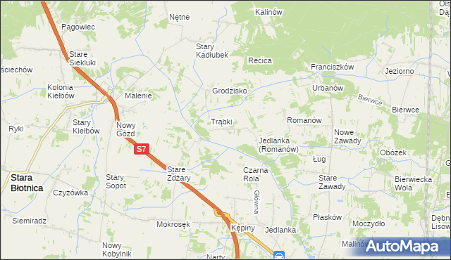 mapa Nowa Wola gmina Jedlińsk, Nowa Wola gmina Jedlińsk na mapie Targeo