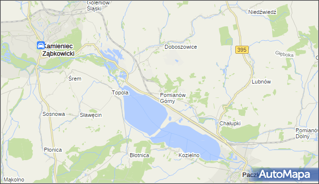 mapa Pomianów Górny, Pomianów Górny na mapie Targeo