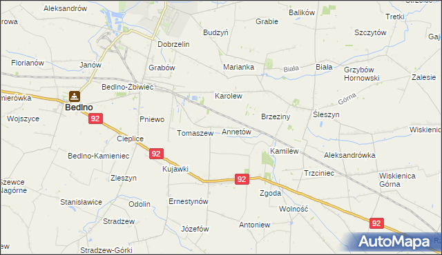 mapa Annetów, Annetów na mapie Targeo