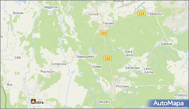 mapa Bartoszewo, Bartoszewo na mapie Targeo