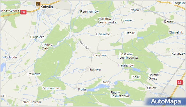 mapa Baszków, Baszków na mapie Targeo