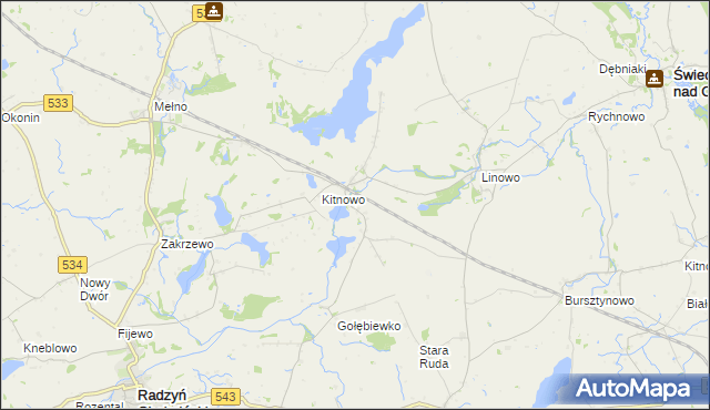 mapa Boguszewo gmina Gruta, Boguszewo gmina Gruta na mapie Targeo