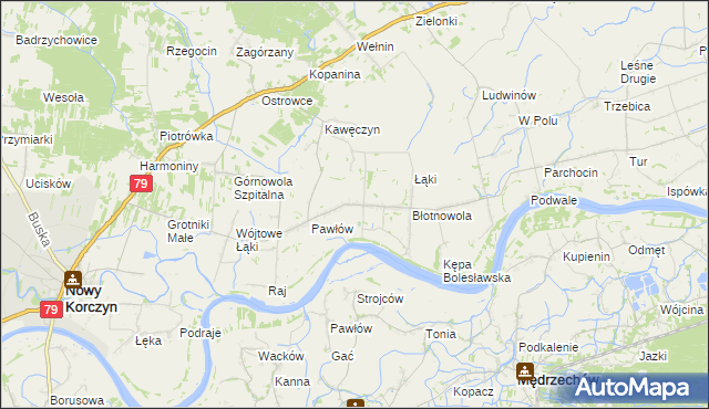 mapa Brzostków, Brzostków na mapie Targeo