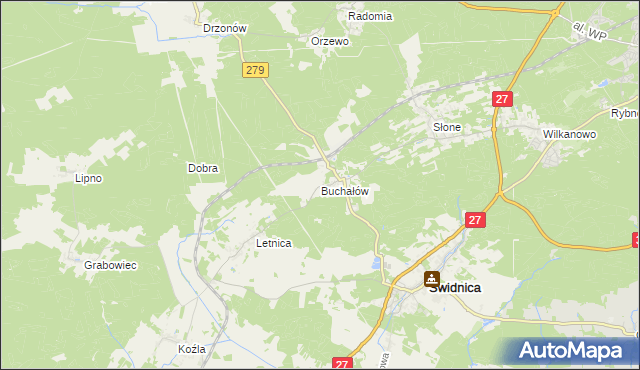 mapa Buchałów, Buchałów na mapie Targeo