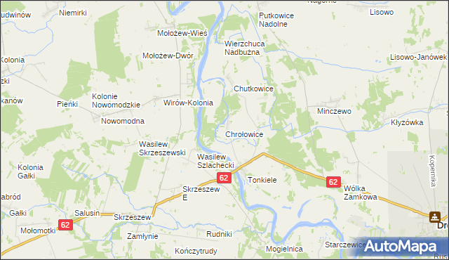 mapa Chrołowice, Chrołowice na mapie Targeo