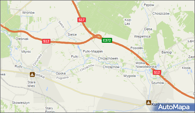 mapa Chrząchówek, Chrząchówek na mapie Targeo