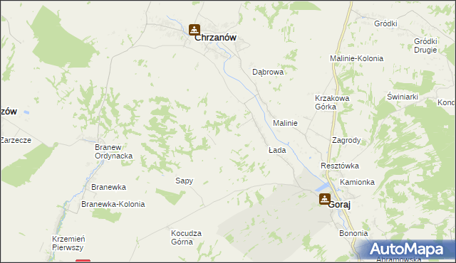 mapa Chrzanów-Kolonia, Chrzanów-Kolonia na mapie Targeo