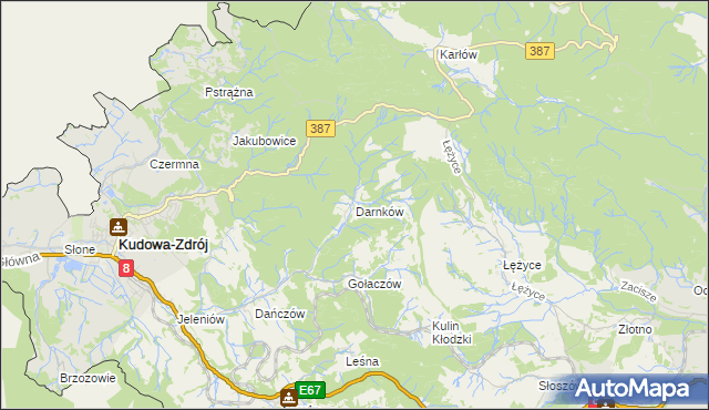 mapa Darnków, Darnków na mapie Targeo