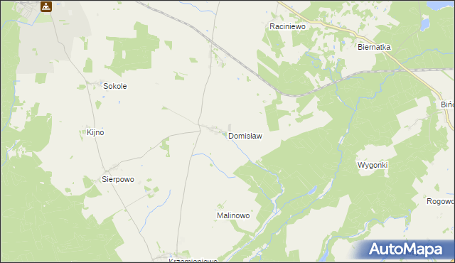 mapa Domisław, Domisław na mapie Targeo