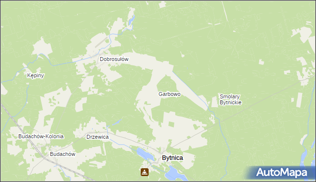 mapa Garbowo gmina Bytnica, Garbowo gmina Bytnica na mapie Targeo