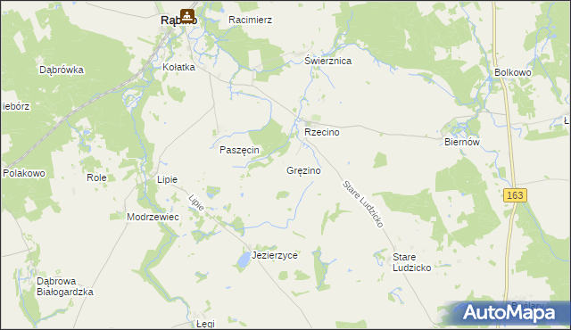 mapa Gręzino, Gręzino na mapie Targeo