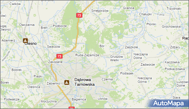 mapa Gruszów Mały, Gruszów Mały na mapie Targeo