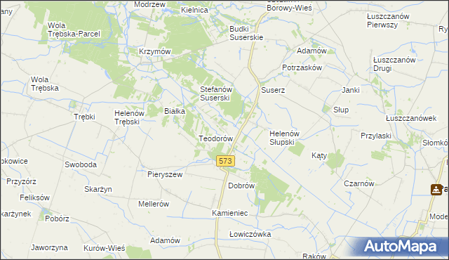 mapa Holendry Dobrowskie, Holendry Dobrowskie na mapie Targeo